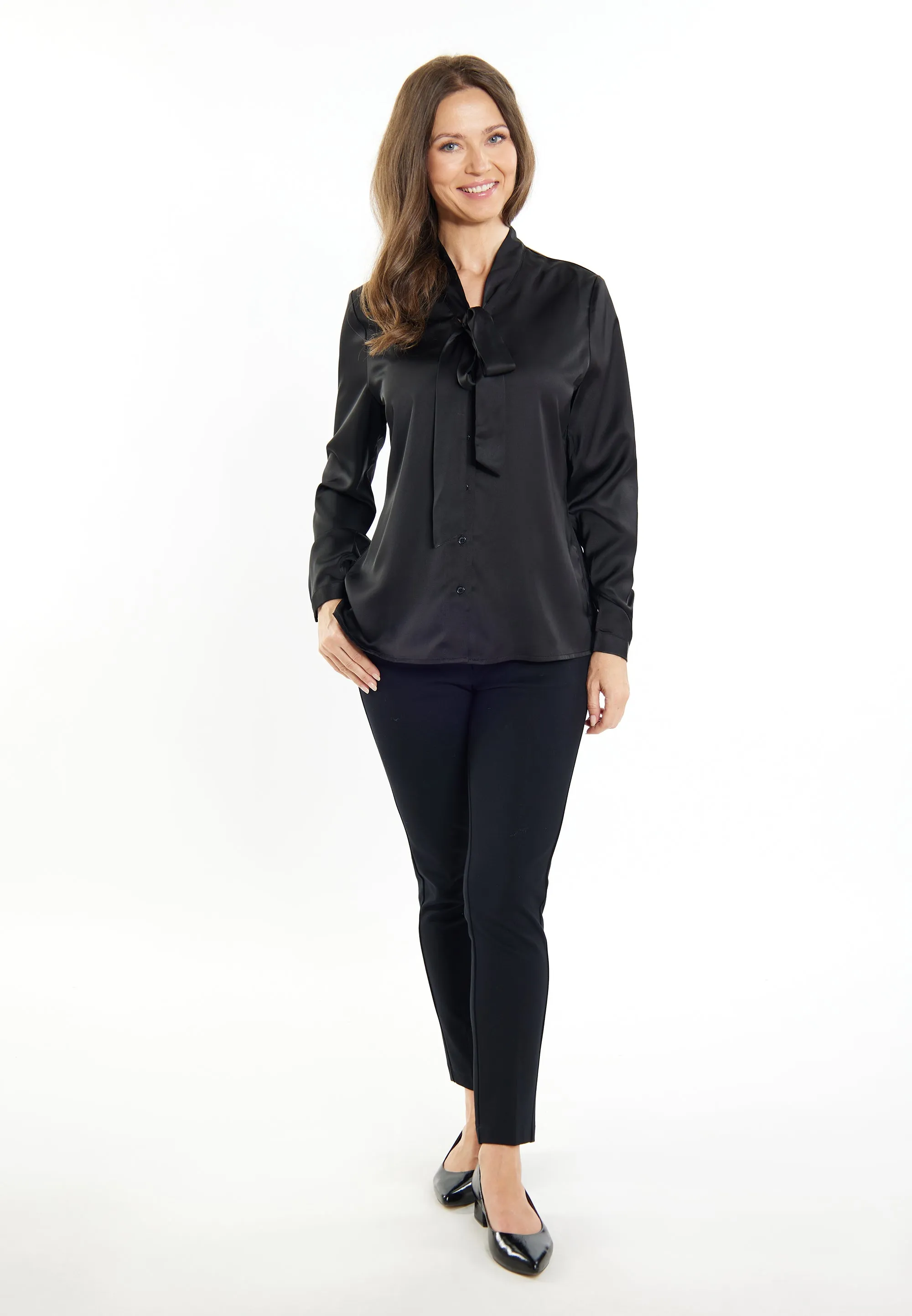 usha BLACK LABEL Women's Long Sleeve Blouse