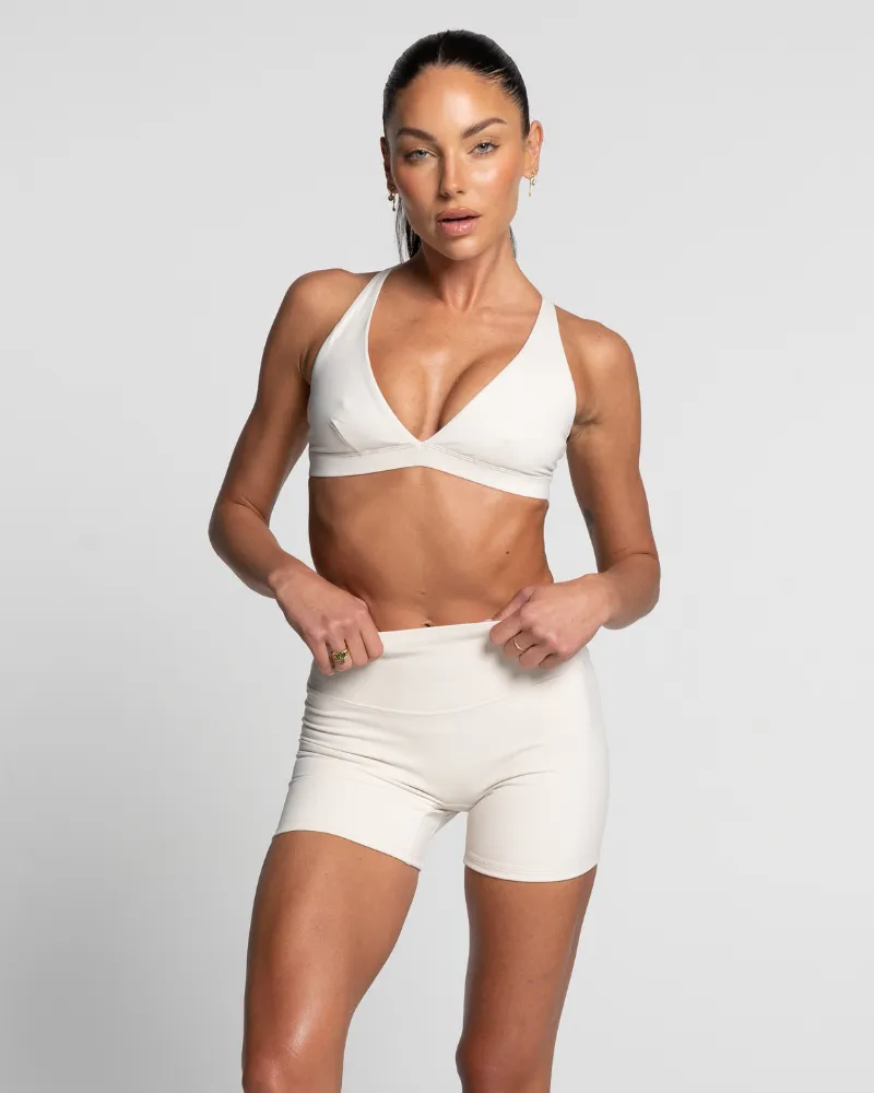 V-Neck Crop - Off-White