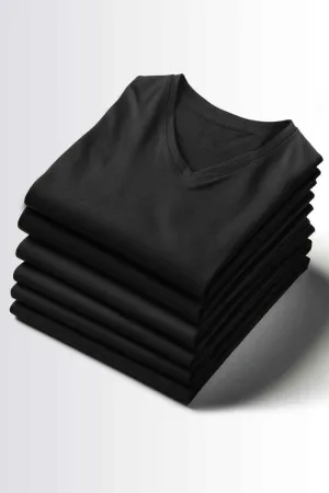 V Neck T-Shirt - Pack of 6