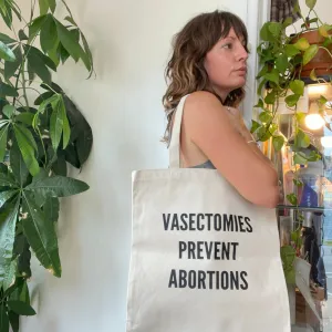 Vasectomies canvas tote bag