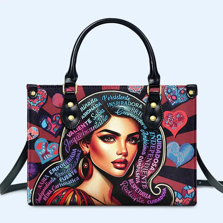 Vibrant Icon Personalized Leather Tote - CHRISTIANARTBAG Tribute to Femininity - CABLTHB06310324.
