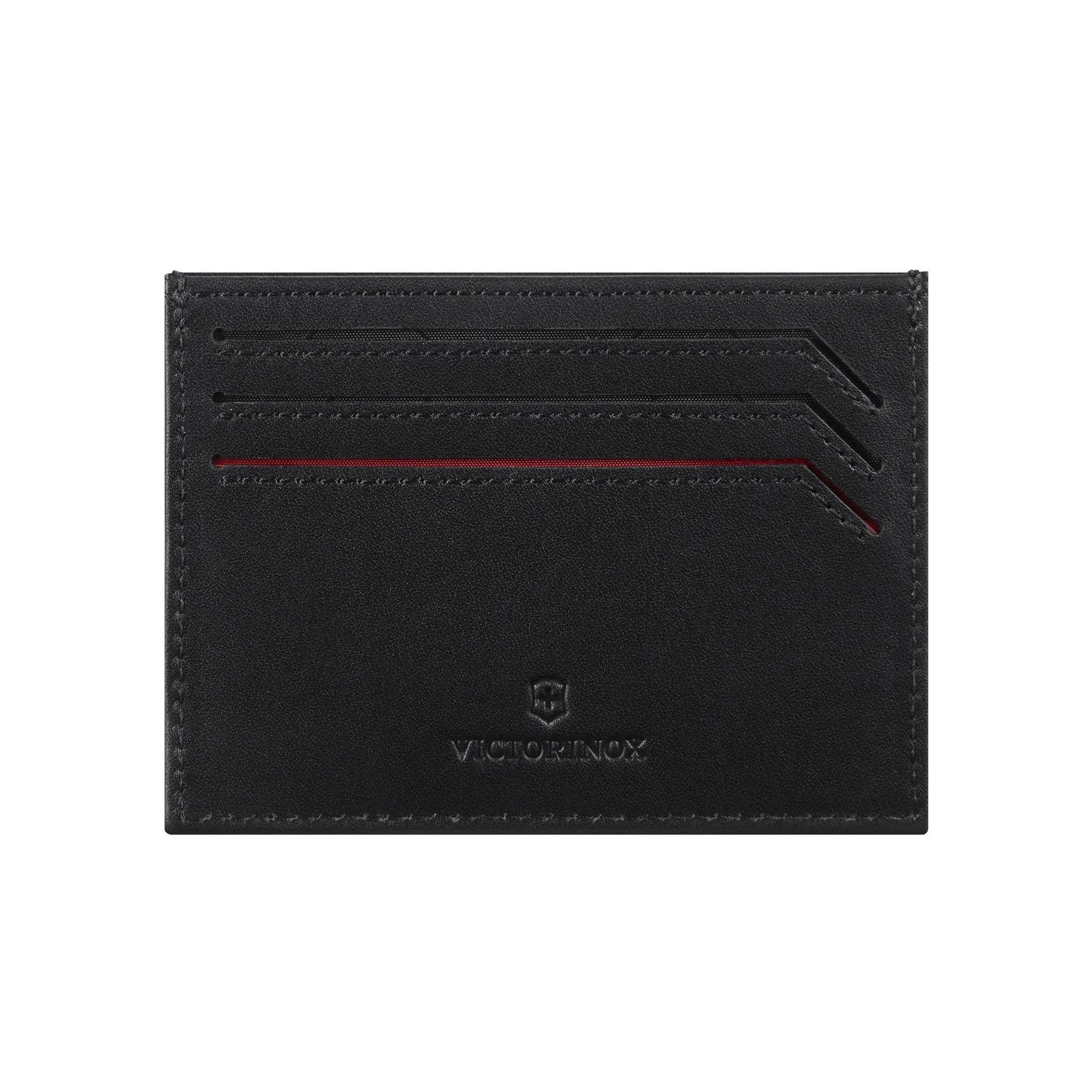 Victorinox Altius Alox Leather Slim Card Case w/ RFID Protection