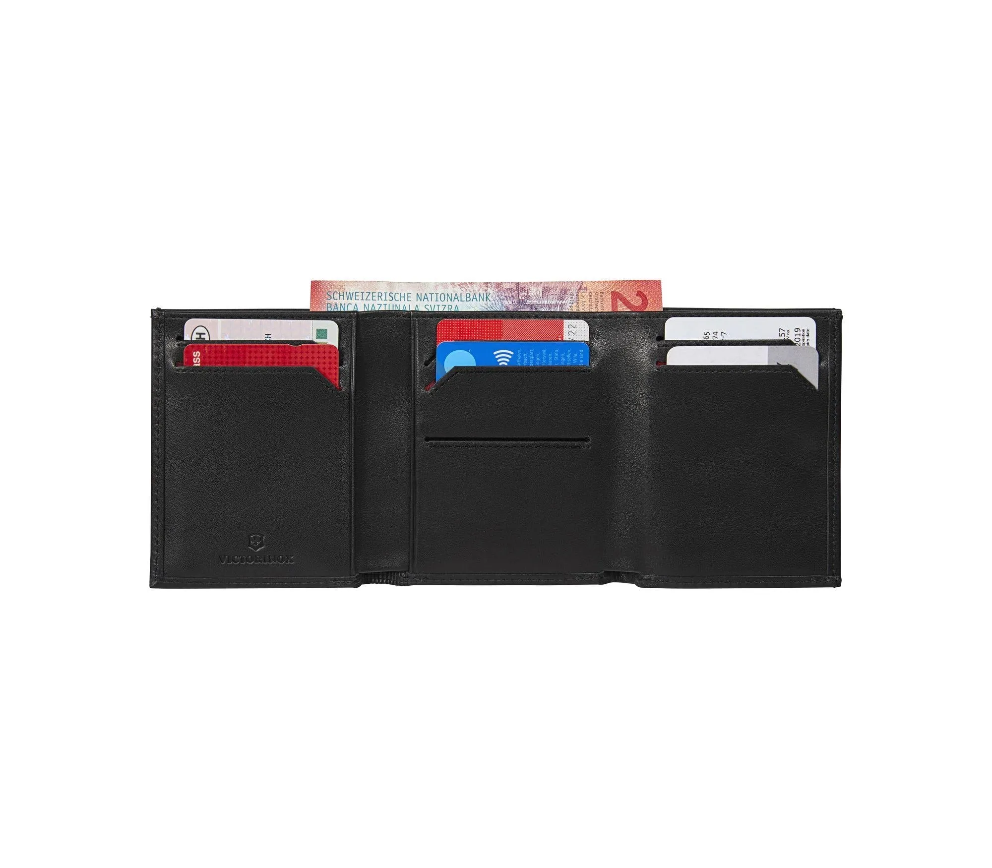 Victorinox Altius Alox Leather Tri-Fold Wallet with RFID Protection
