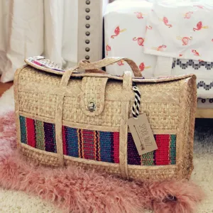 Vintage 70's Large Woven Tote