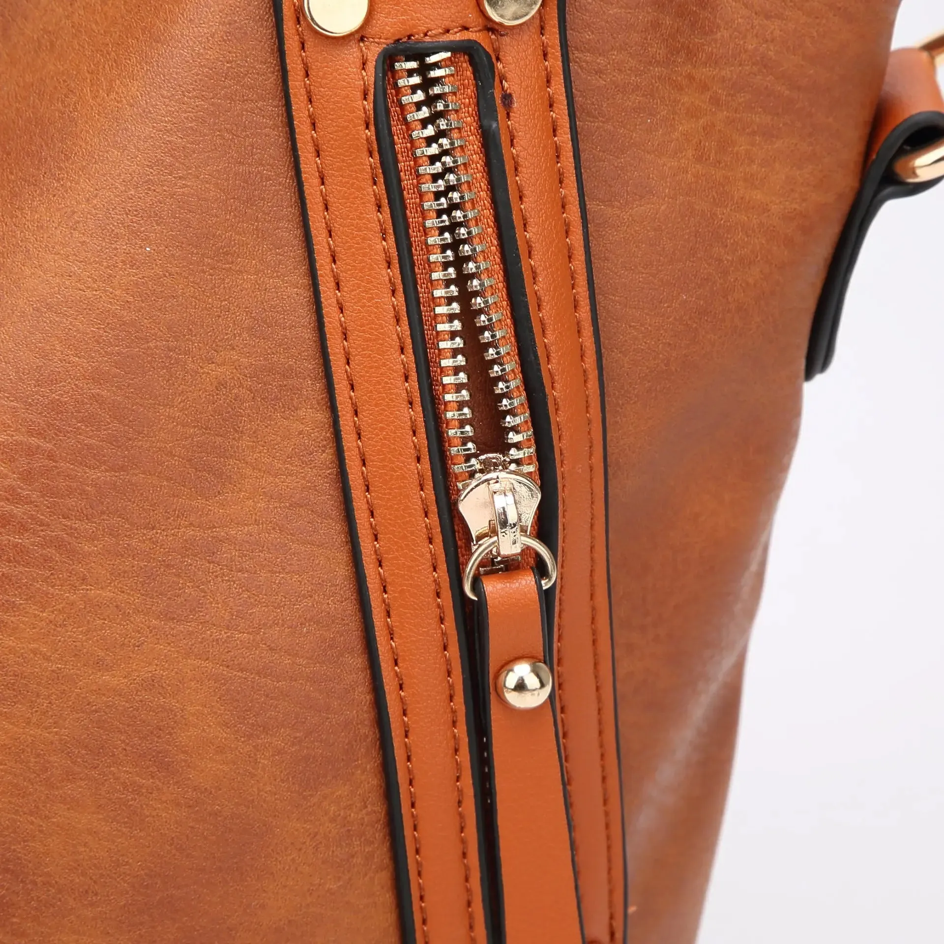 Vintage PU Tote Bag - Timeless Style