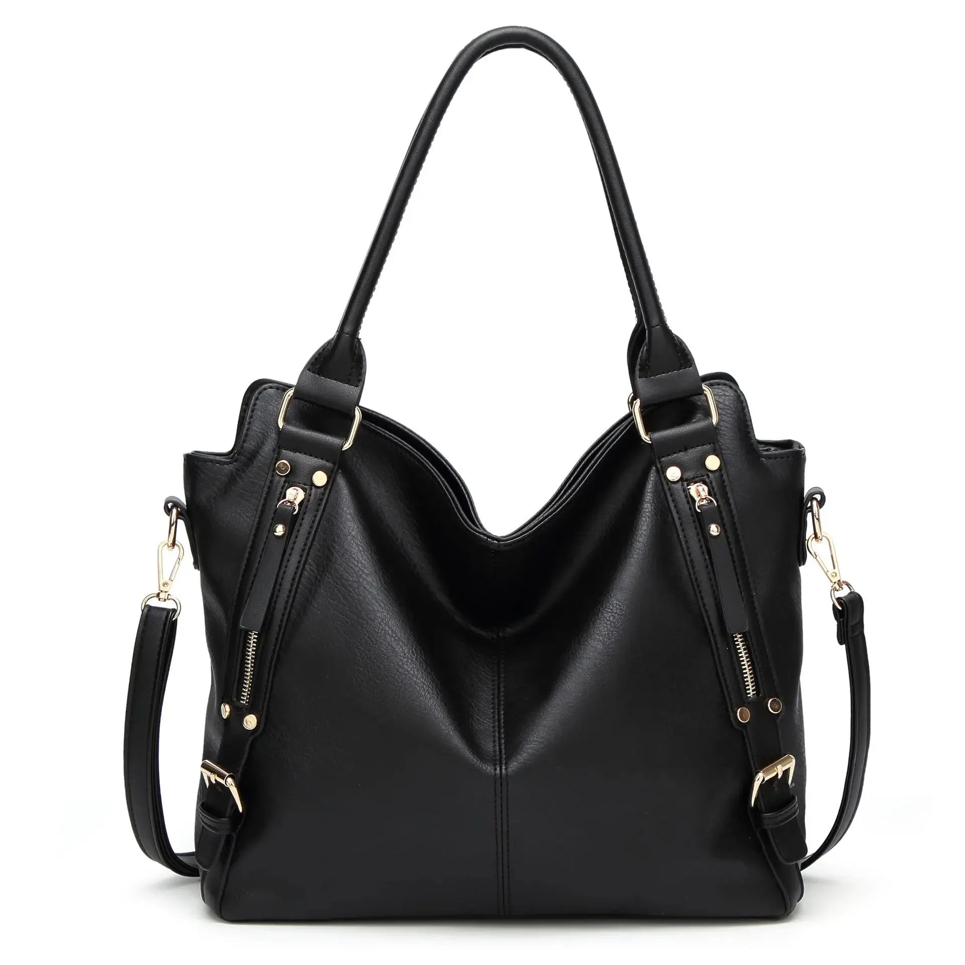 Vintage PU Tote Bag - Timeless Style