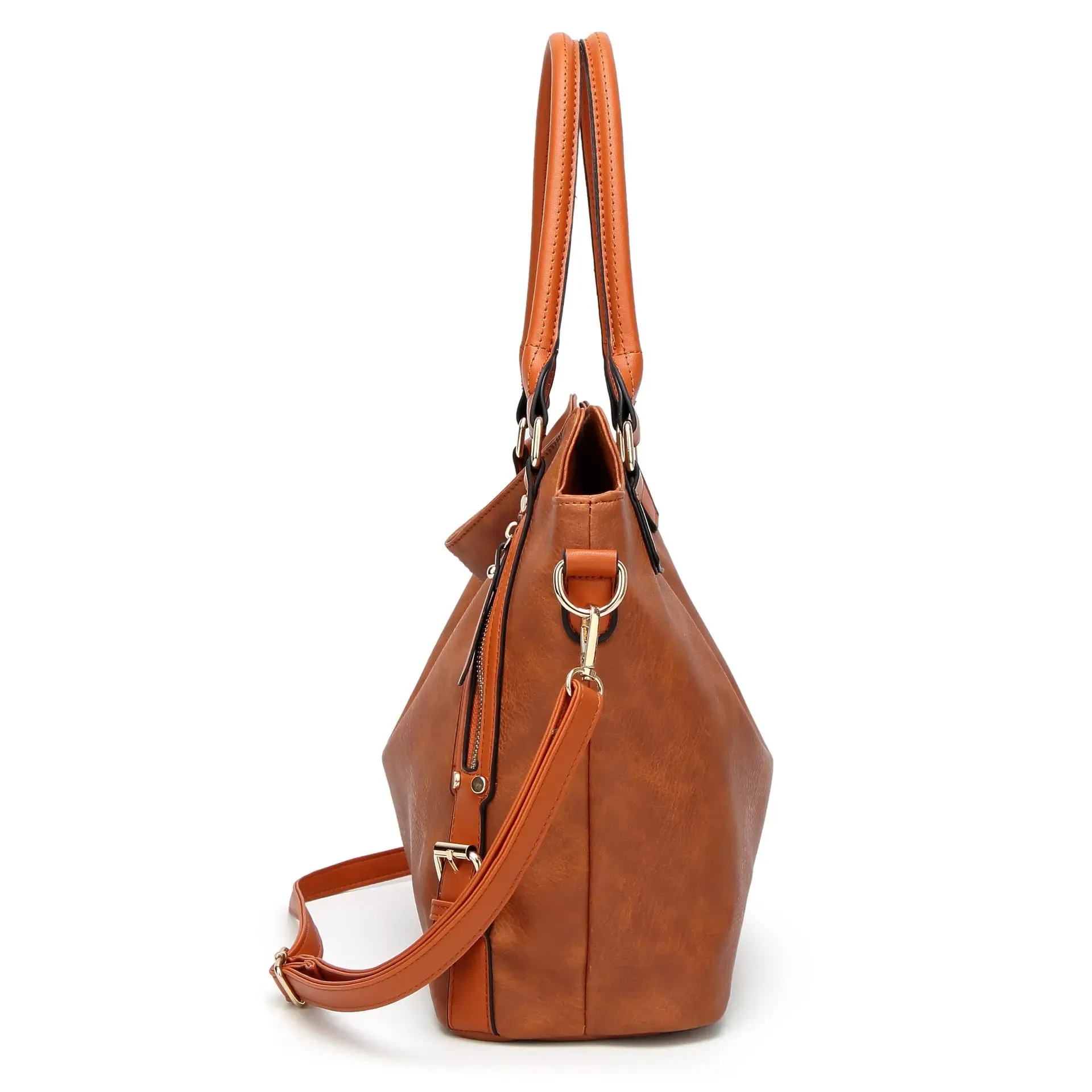 Vintage PU Tote Bag - Timeless Style