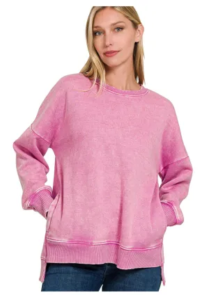 Vintage Washed Mauve Sweatshirt