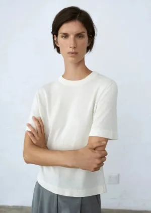 Viscose T-Shirt, Marshmallow