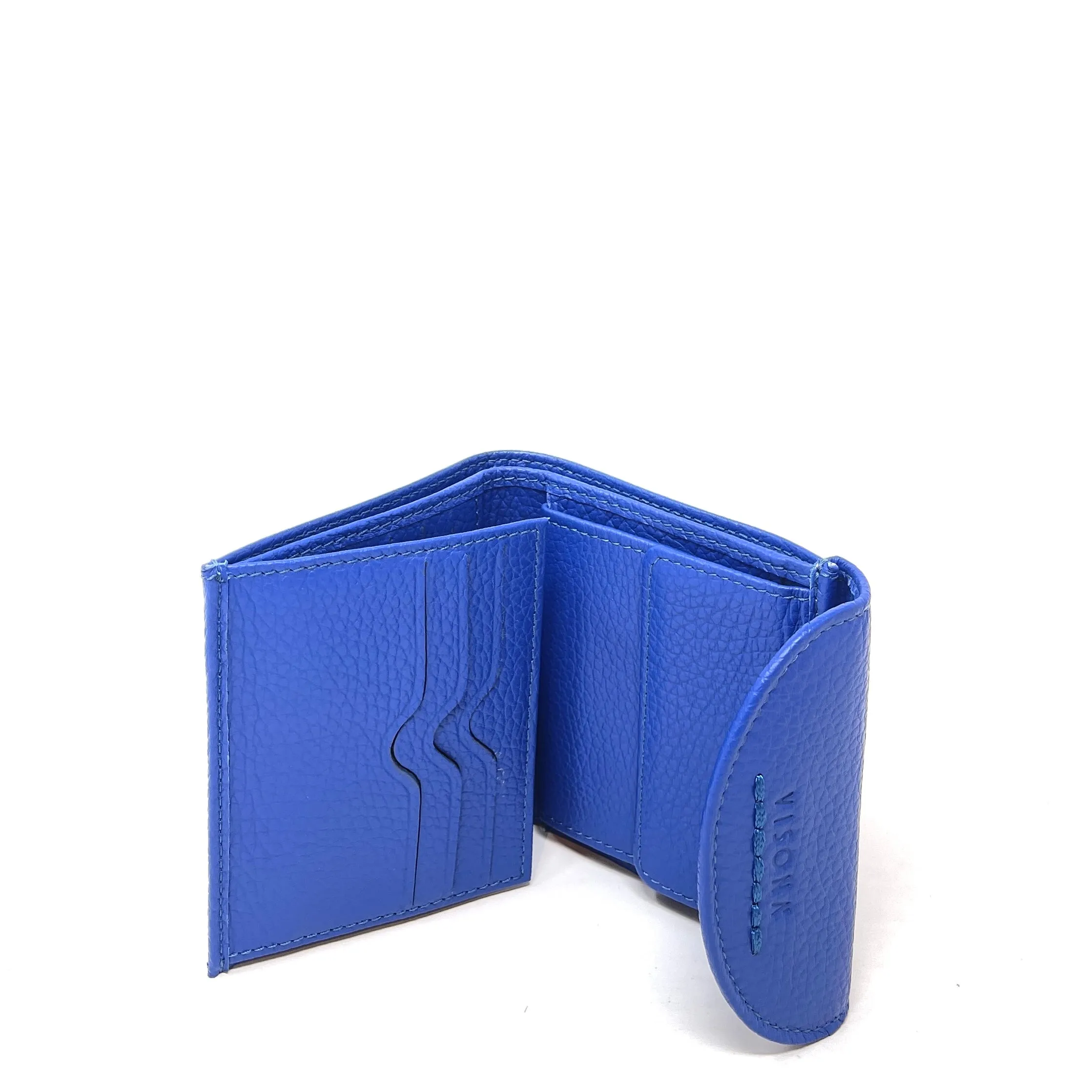 Visona Small Trifold Wallet with Moon Flap
