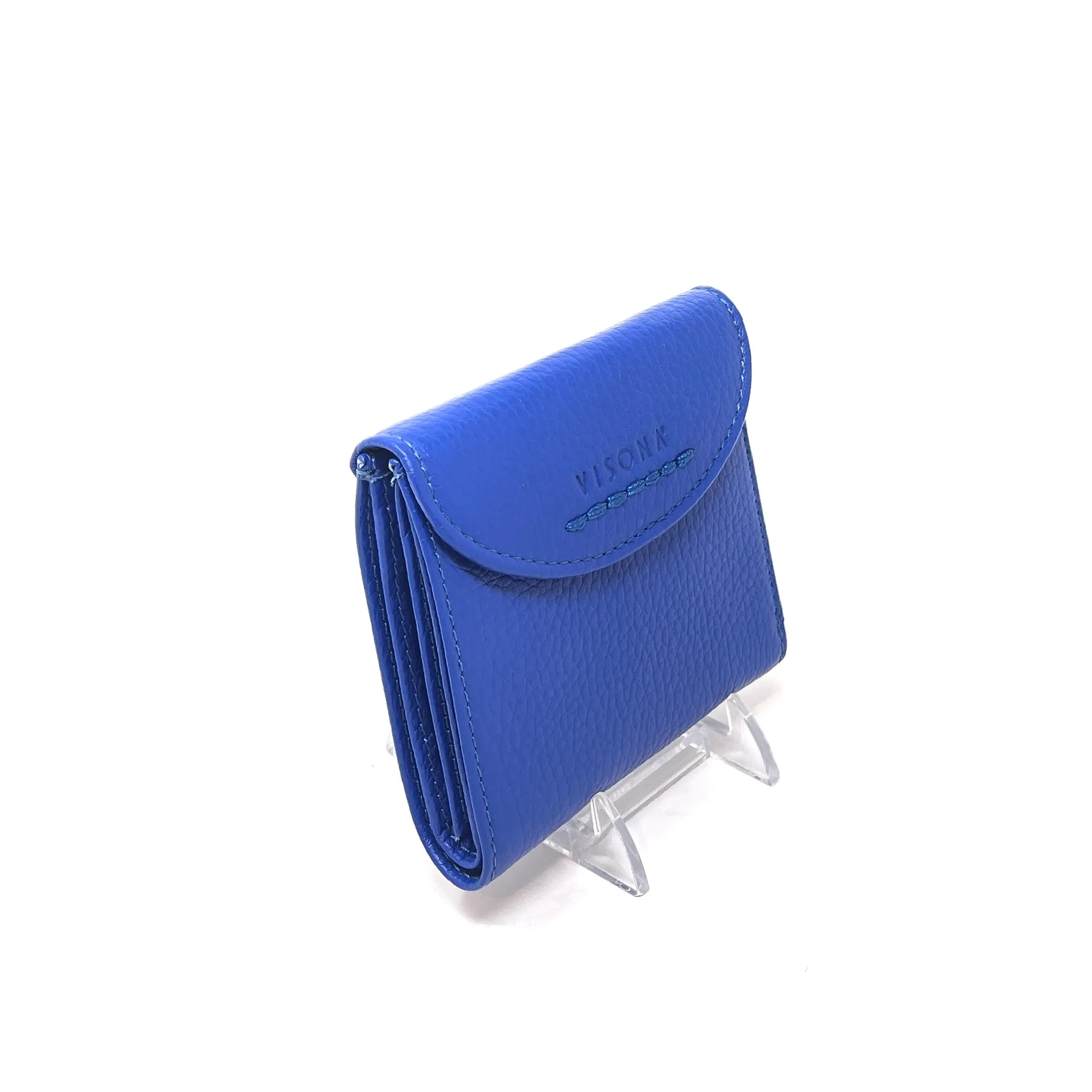 Visona Small Trifold Wallet with Moon Flap