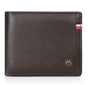 WA362 - Simple Brown Men's Genuine Leather Wallet