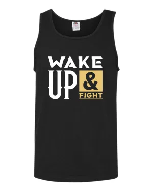 Wake up and fight tank top, motivational tank top, inspirational tank tops, casual tank tops