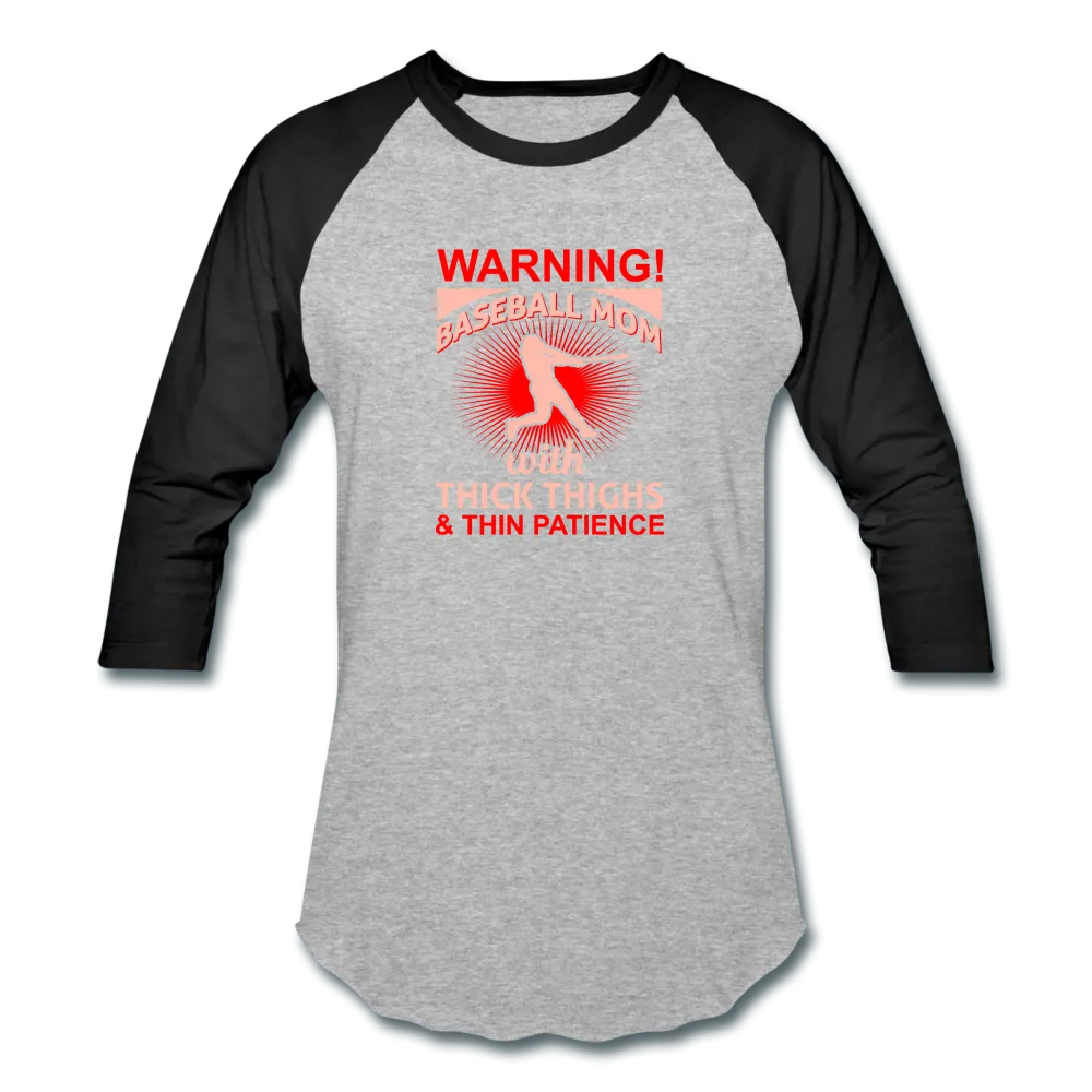WARNING BASEBALL MOM Baseball T-Shirt