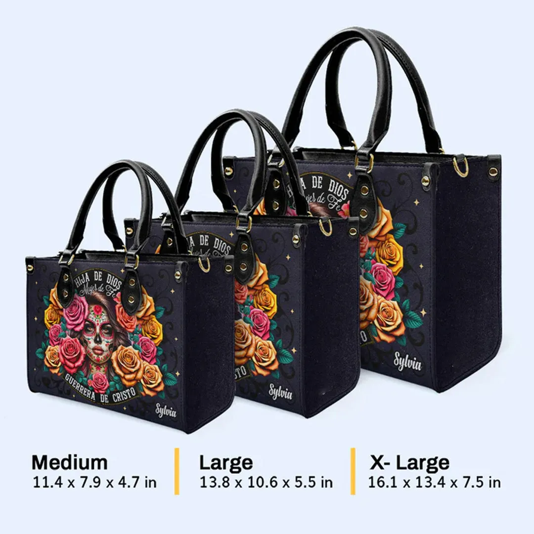 Warrior of Faith Custom Leather Tote - CHRISTIANARTBAG Spiritual Collection - CABLTHB08310324.