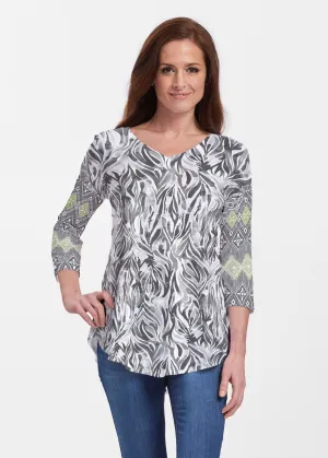 Watercolor Zebra (7664) ~ Signature V-neck Flowy Tunic