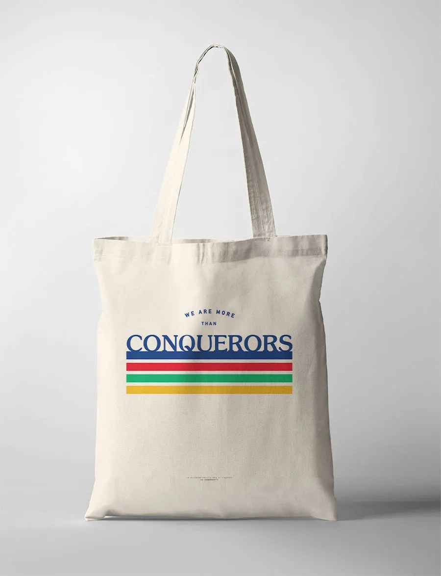 We Are More Than Conquerors {Tote Bag}