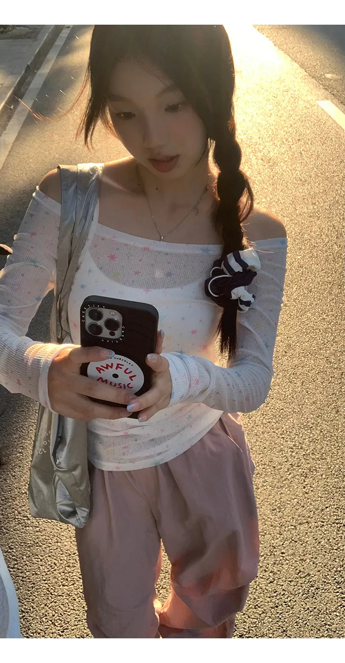 white off-shoulder tops
