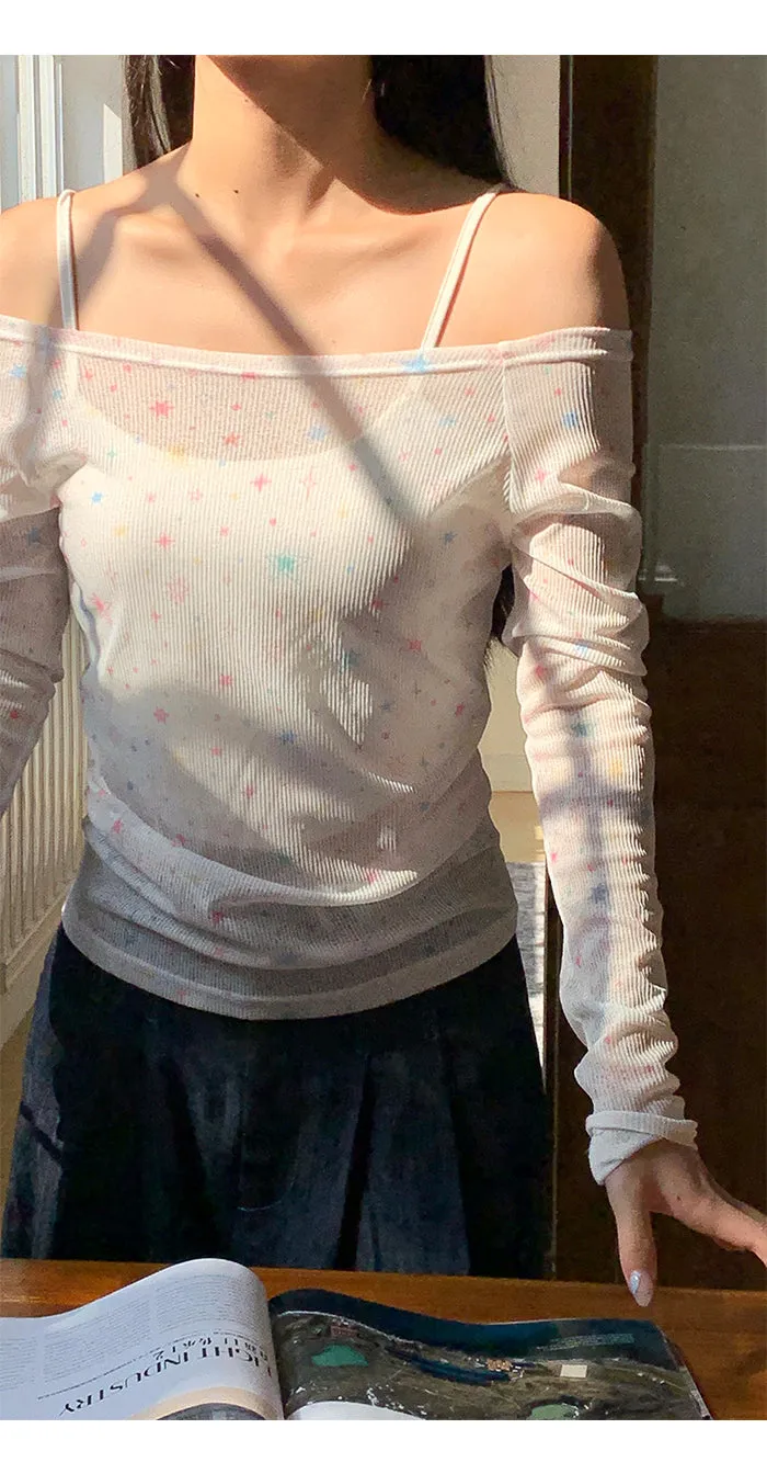 white off-shoulder tops