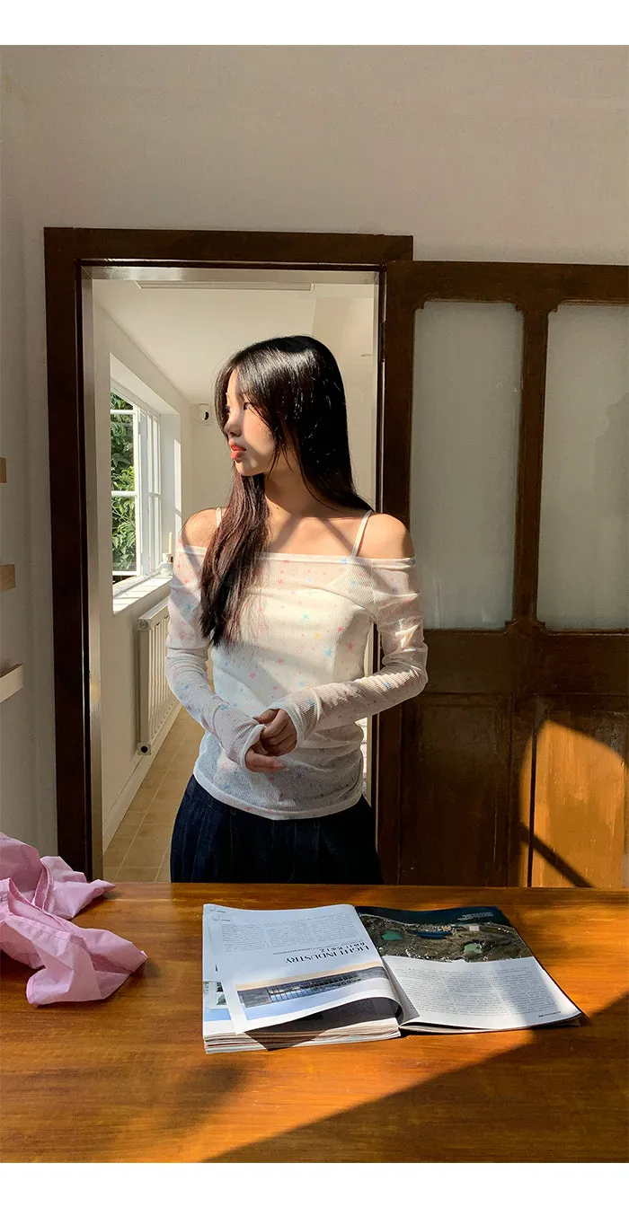 white off-shoulder tops