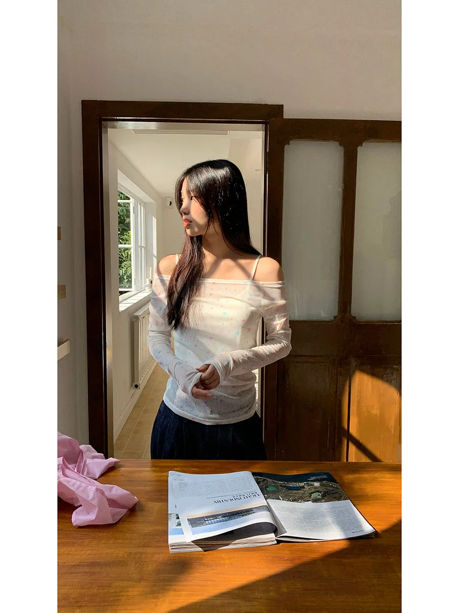 white off-shoulder tops