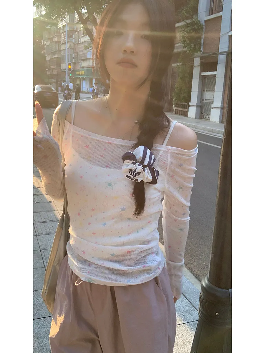 white off-shoulder tops