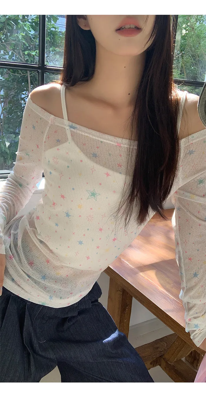 white off-shoulder tops