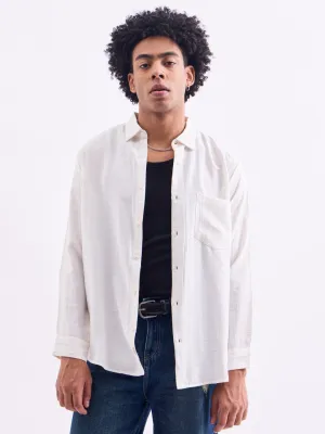 White Plain Full Sleeves Shirt