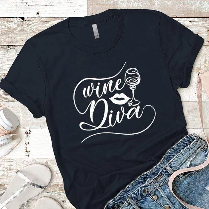 Wine Diva Premium Tees