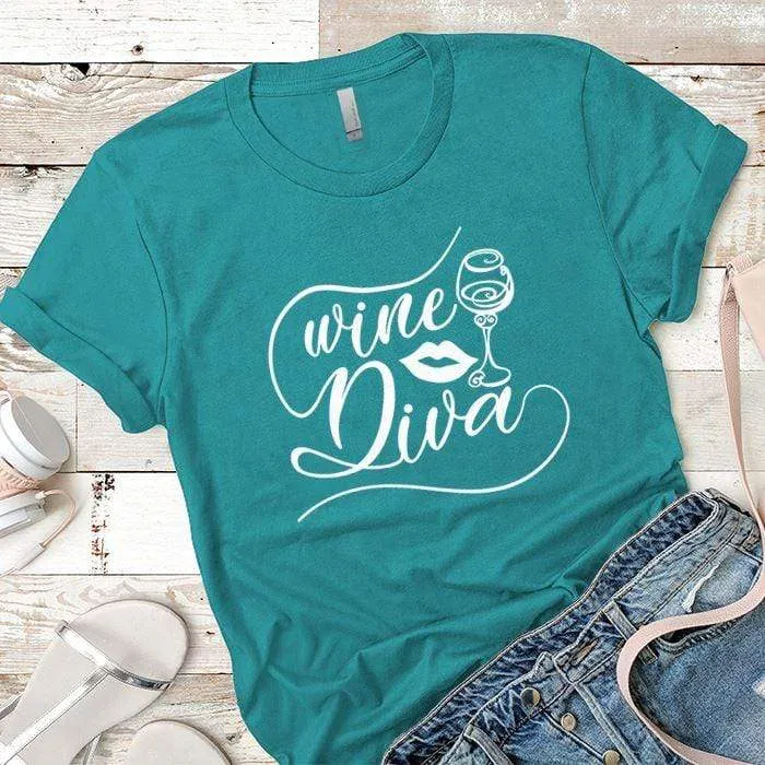 Wine Diva Premium Tees