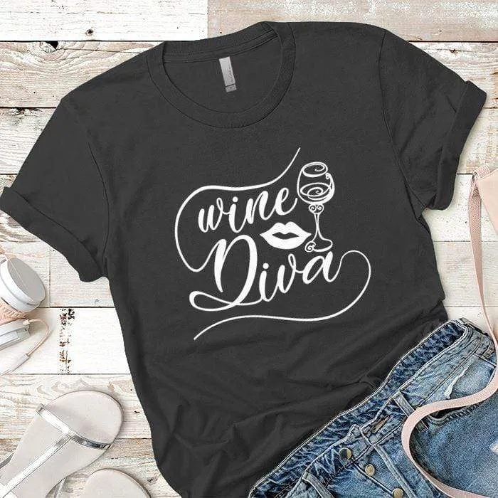 Wine Diva Premium Tees