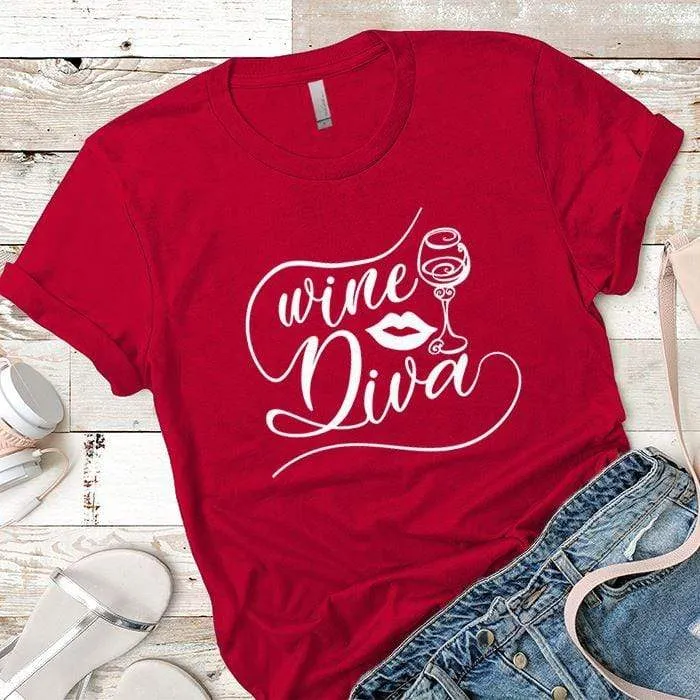 Wine Diva Premium Tees
