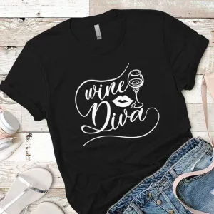 Wine Diva Premium Tees