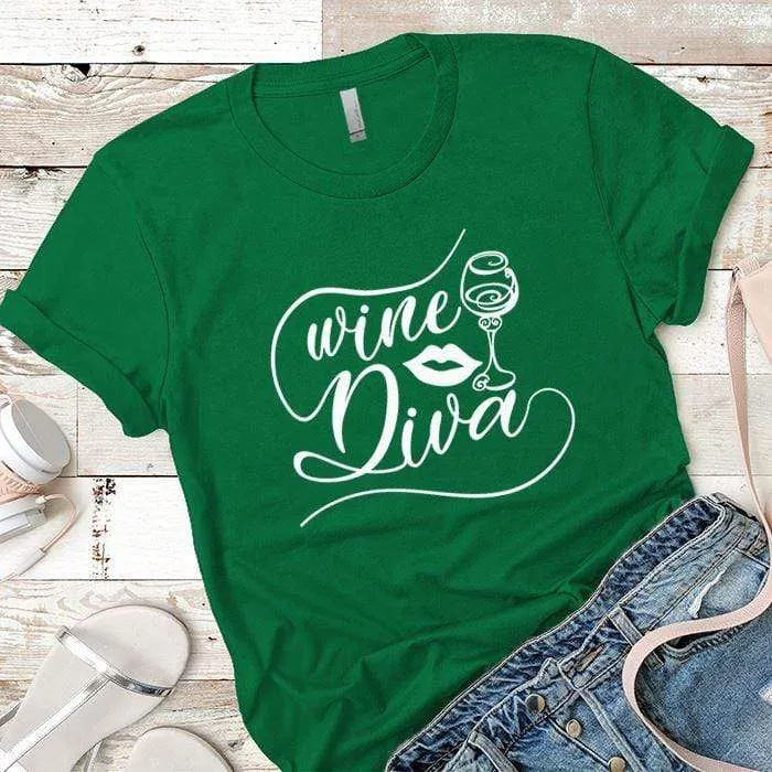 Wine Diva Premium Tees