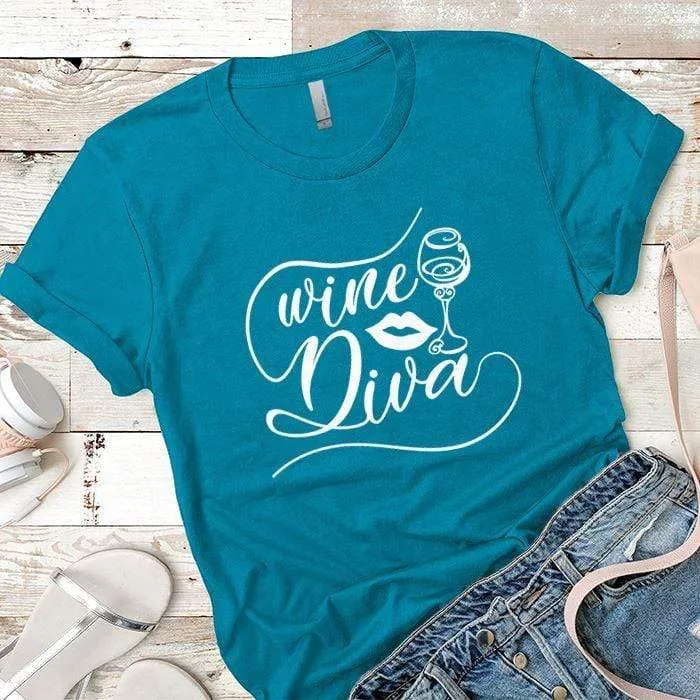 Wine Diva Premium Tees