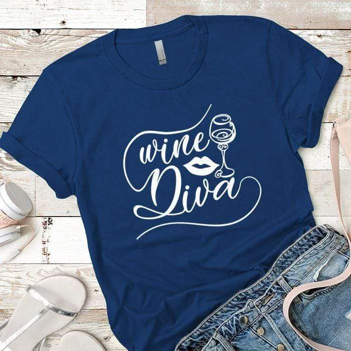 Wine Diva Premium Tees