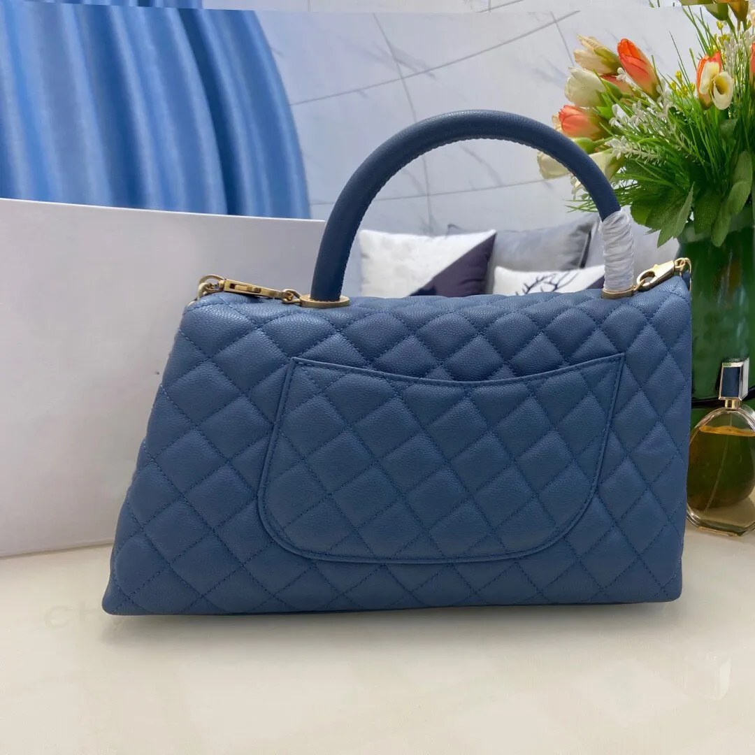 Women Leather Tote Flap Wallet Chain Genuine Handbag