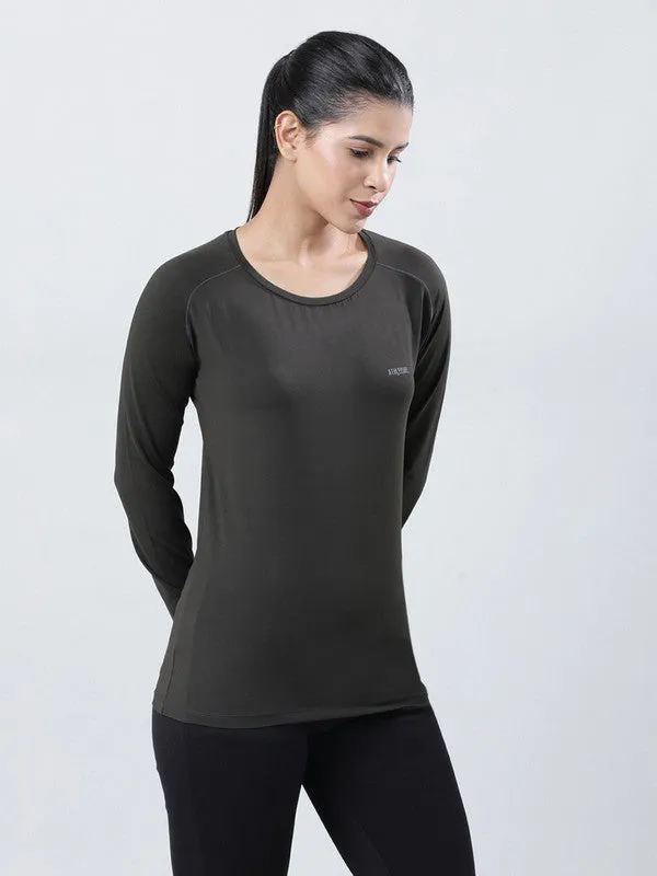 Women Smock Black Solid Tops FLY TECH F/SLEEVE PLAIN