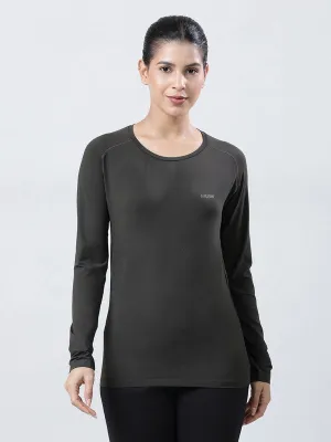 Women Smock Black Solid Tops FLY TECH F/SLEEVE PLAIN