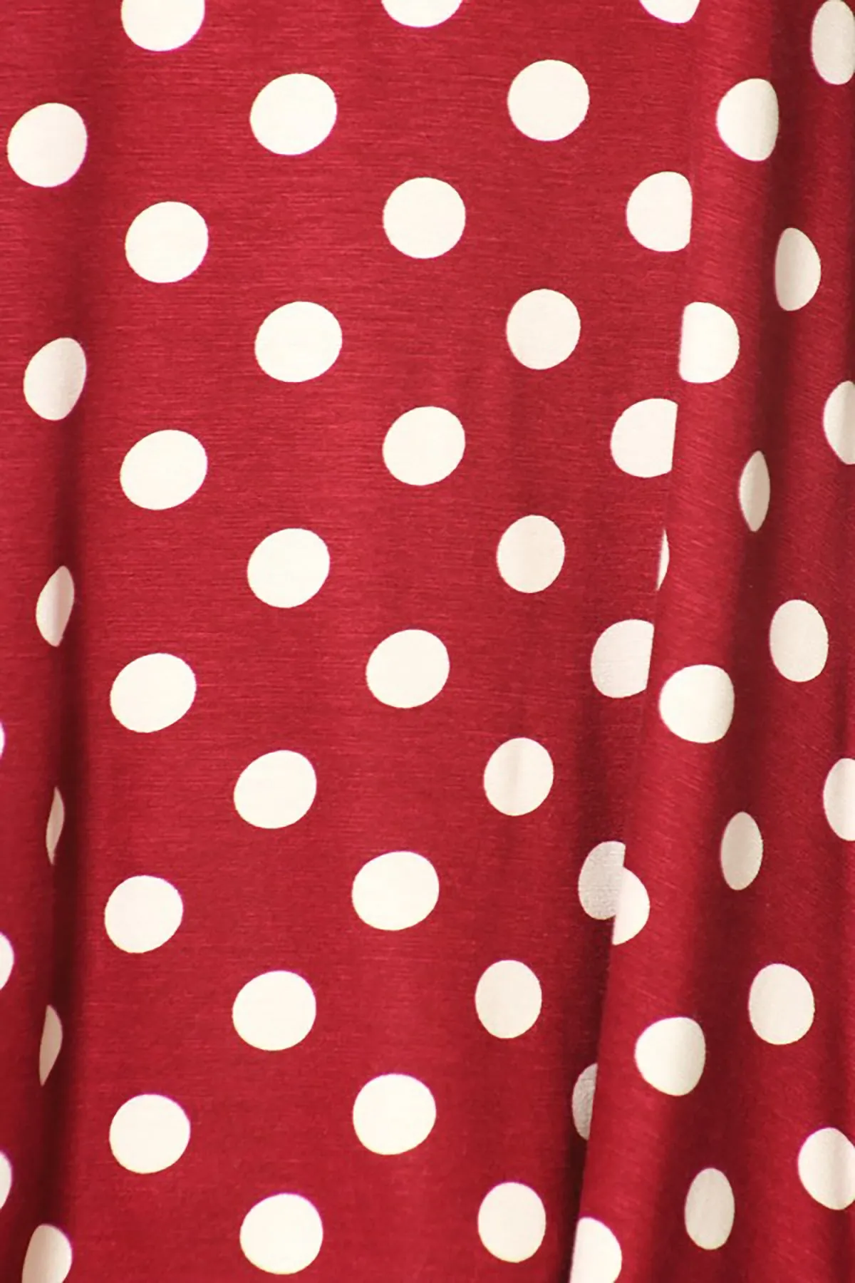 Women's Casual Polka Dot Short Sleeve Round Neck Tunic Tops with Side Pockets