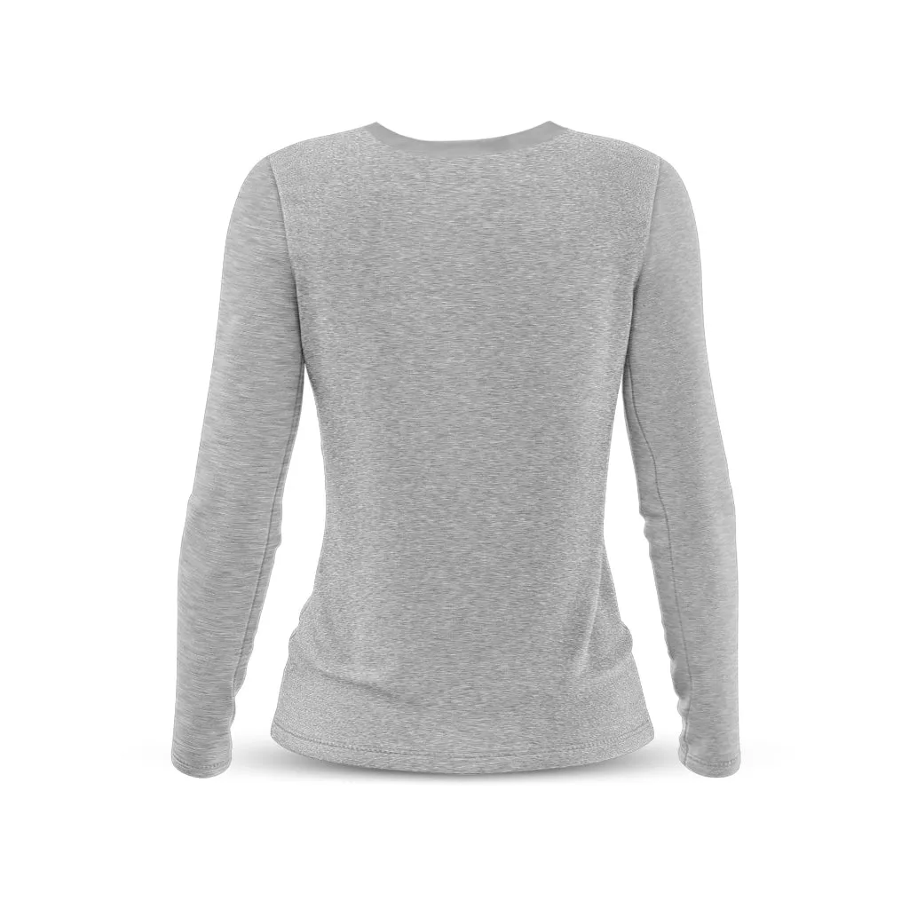 Women's Diporto Long Sleeve T Shirt (Grey Melange)