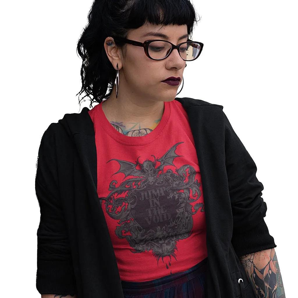 Womens Jump in The Void T-Shirt - Infinity Shirt - Transcendental Philosophy T-Shirts