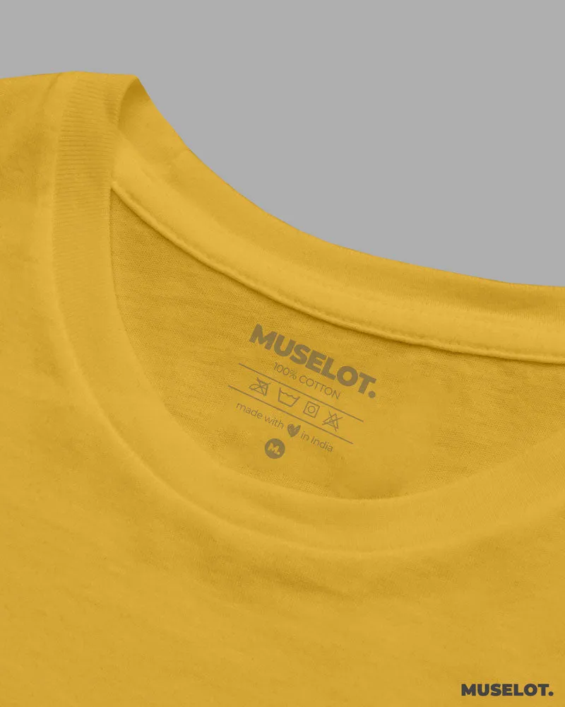 Women's plain yellow t shirts