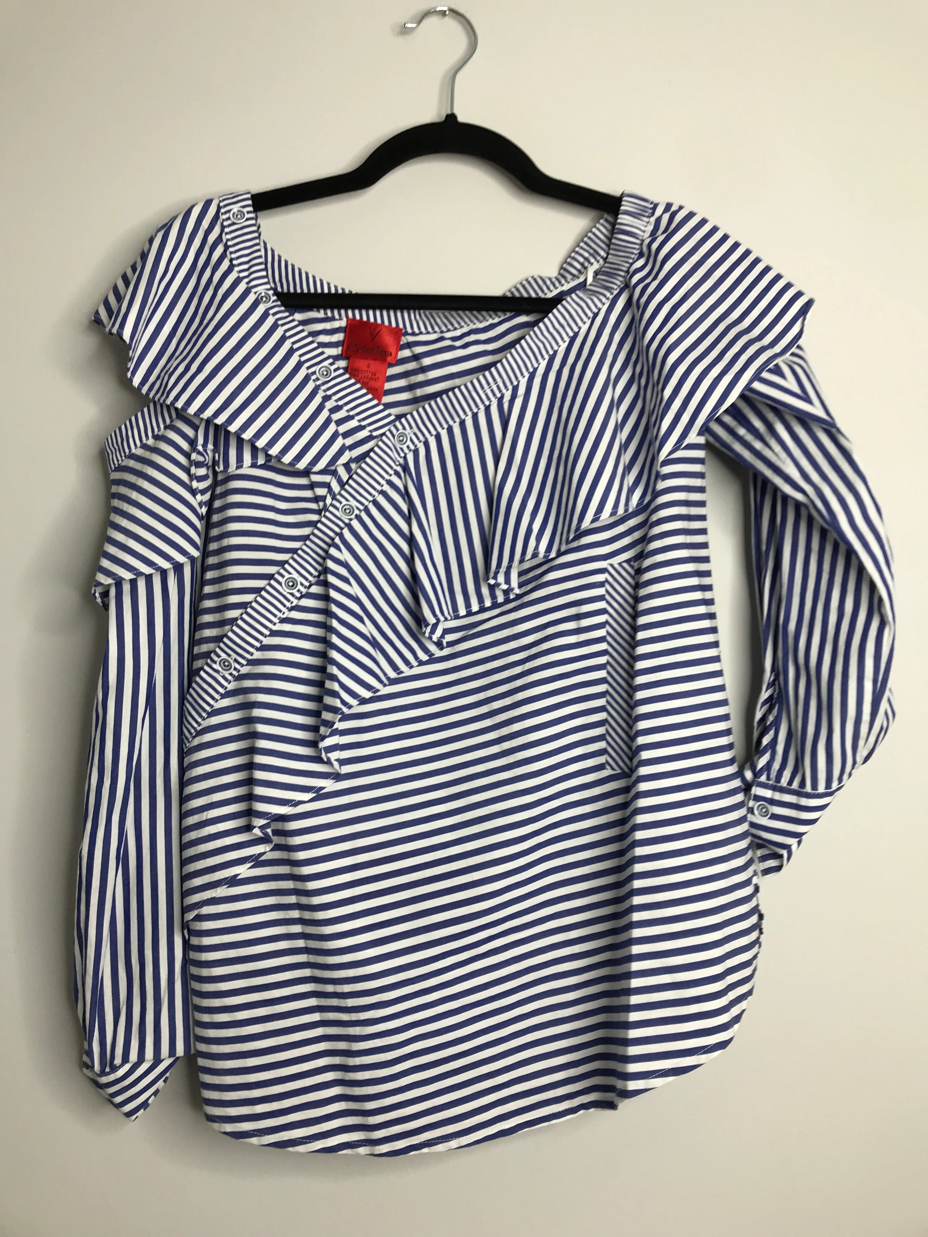 Womens Size Sm Misses Blue V Cristina-x Tops