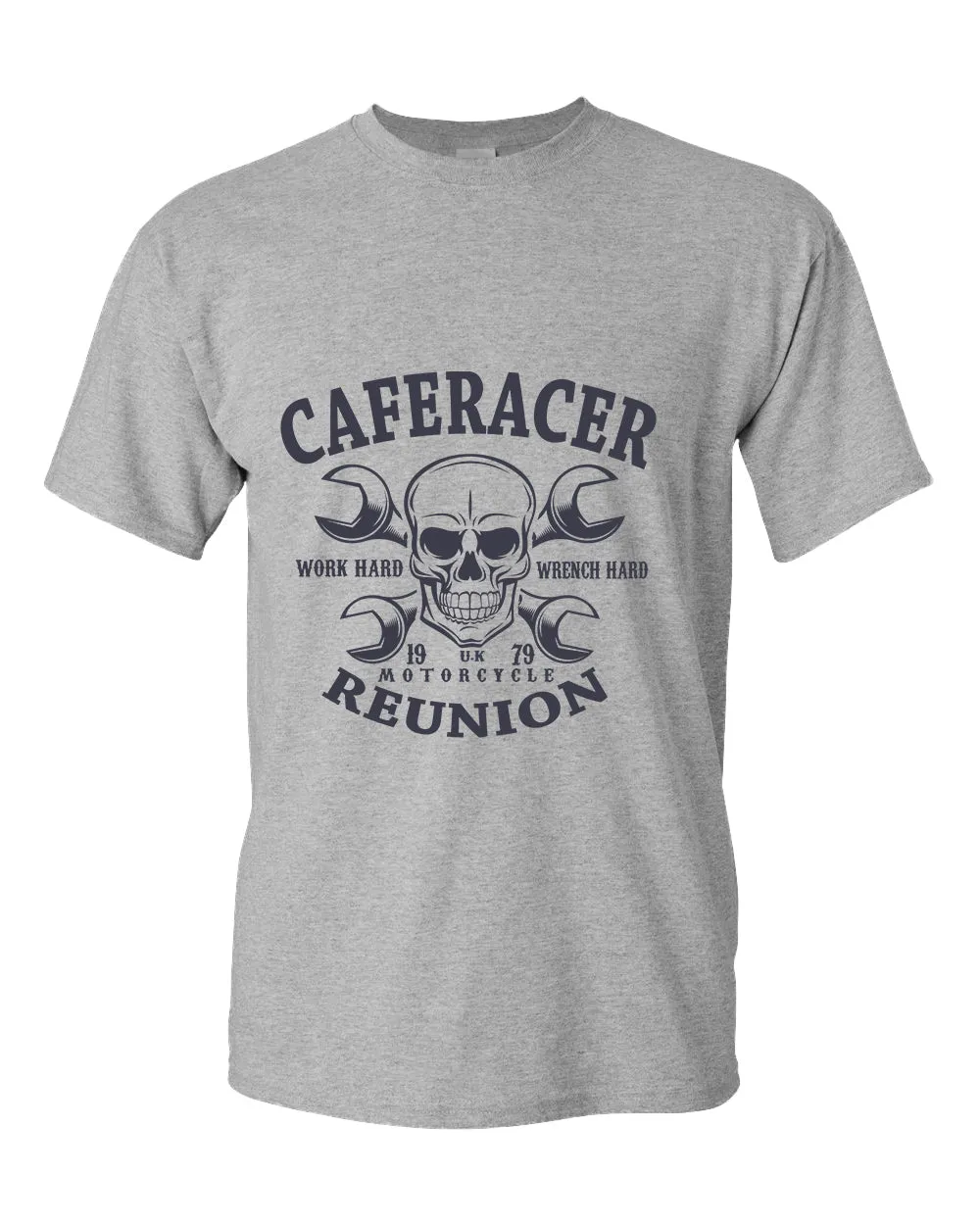 Work hard wrench hard motorcycle reunion t-shirt