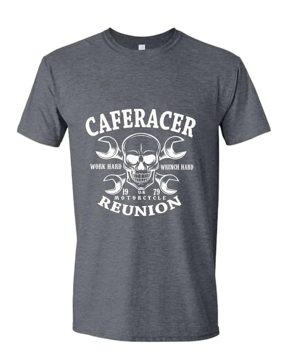 Work hard wrench hard motorcycle reunion t-shirt