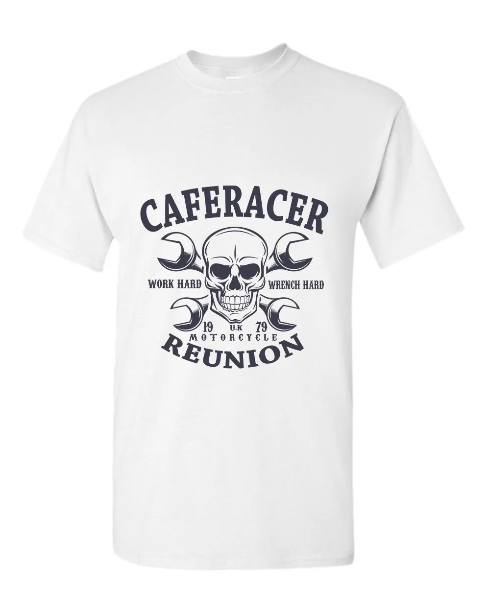 Work hard wrench hard motorcycle reunion t-shirt