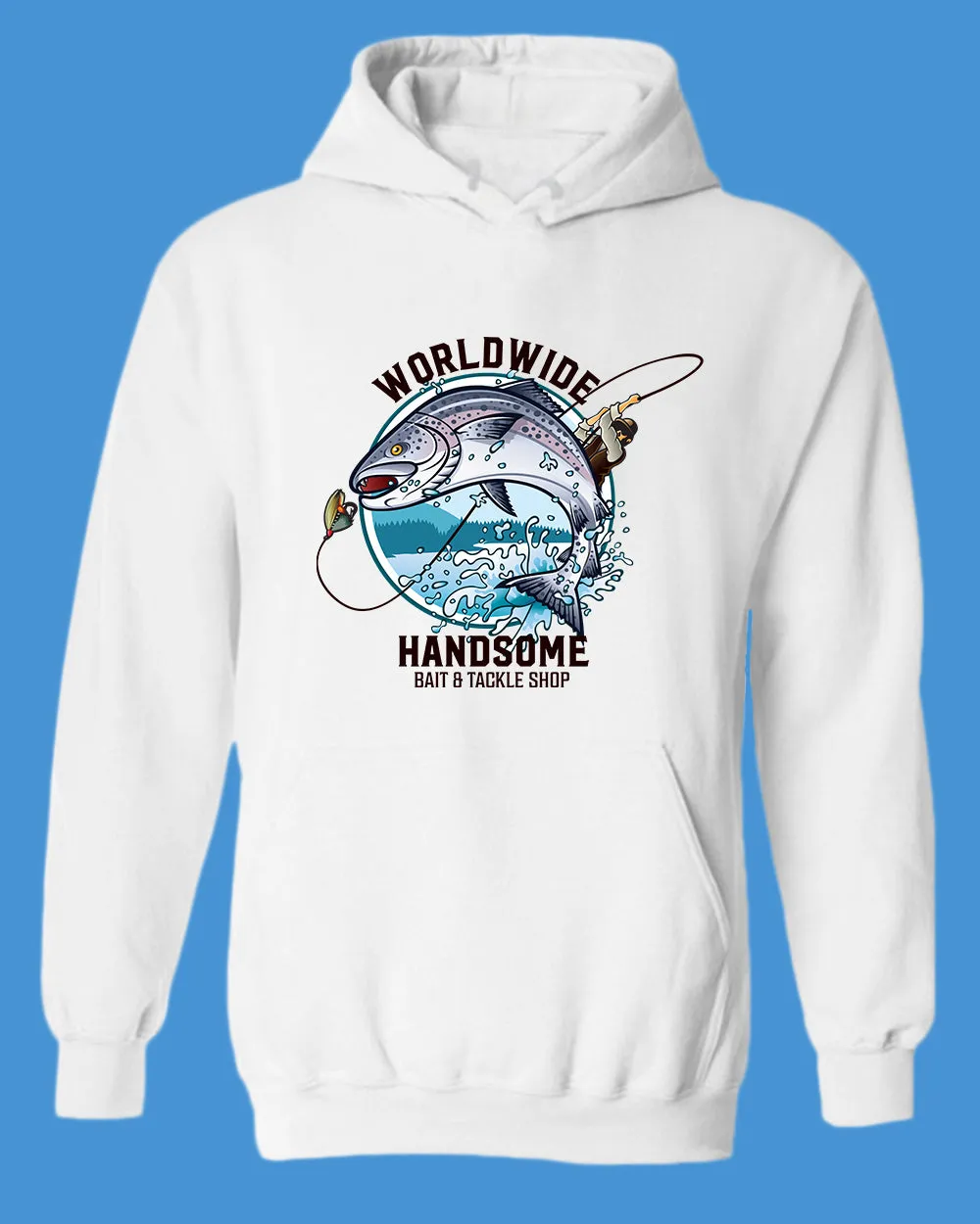 Worldwide Handsome bait and tackle shop hoodie, fishing tees