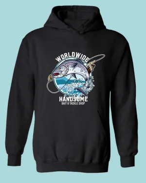 Worldwide Handsome bait and tackle shop hoodie, fishing tees