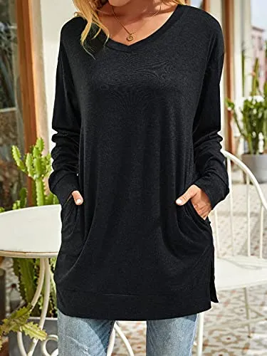 XUERRY V-Neck Pocket Sweatshirt